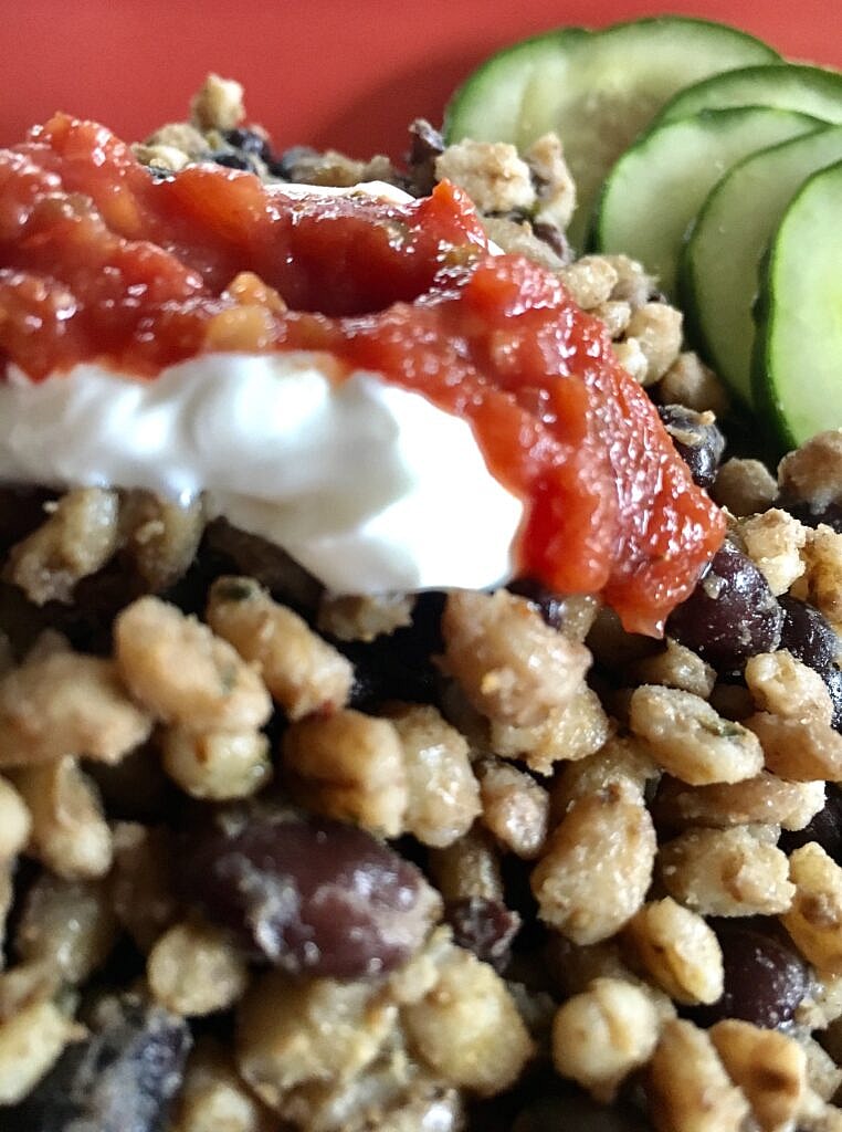 Cuban Black Beans and Barley